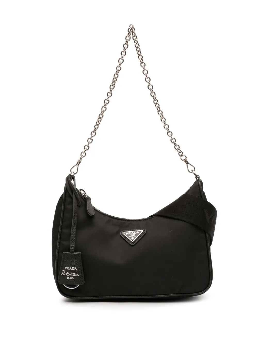 Prada Pre-Owned 2019-2026 Tessuto Re Edition 2005 satchel - Nero