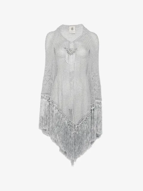 Chiara Is poncho Scialle Rosa