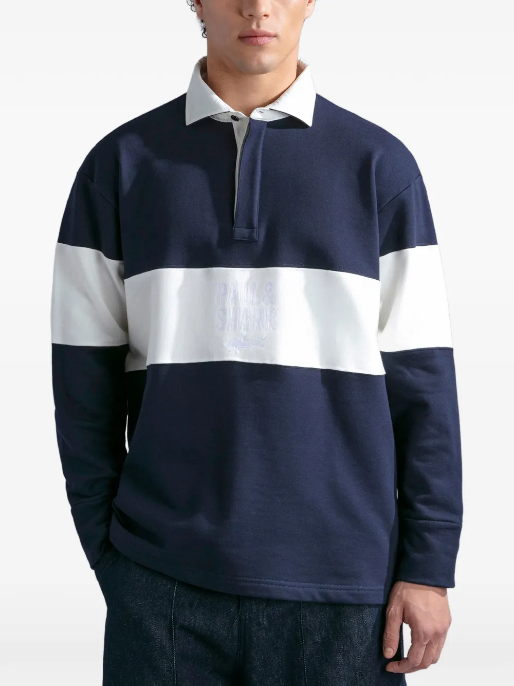 Paul & Shark Poloshirt met gestreept-detail Blauw
