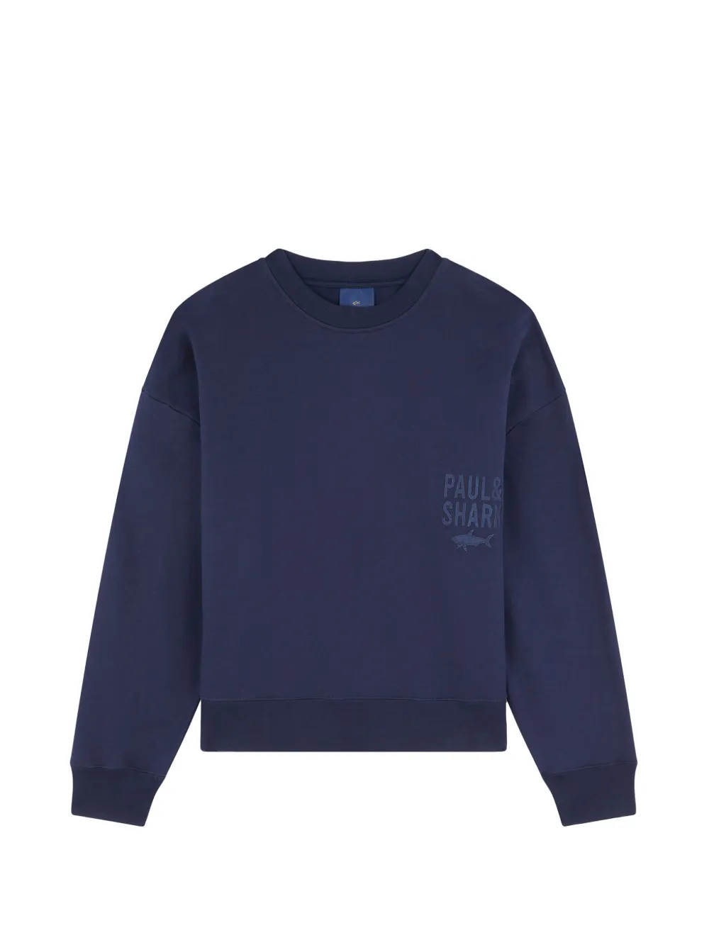 Paul & Shark logo-print crew-neck sweatshirt - Blu