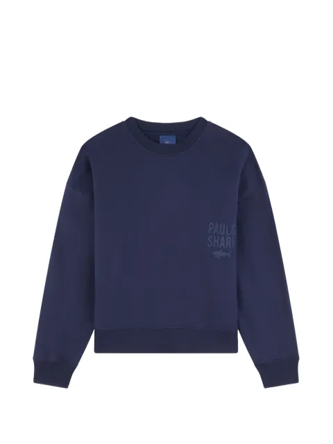 Paul & Shark logo-print crew-neck sweatshirt