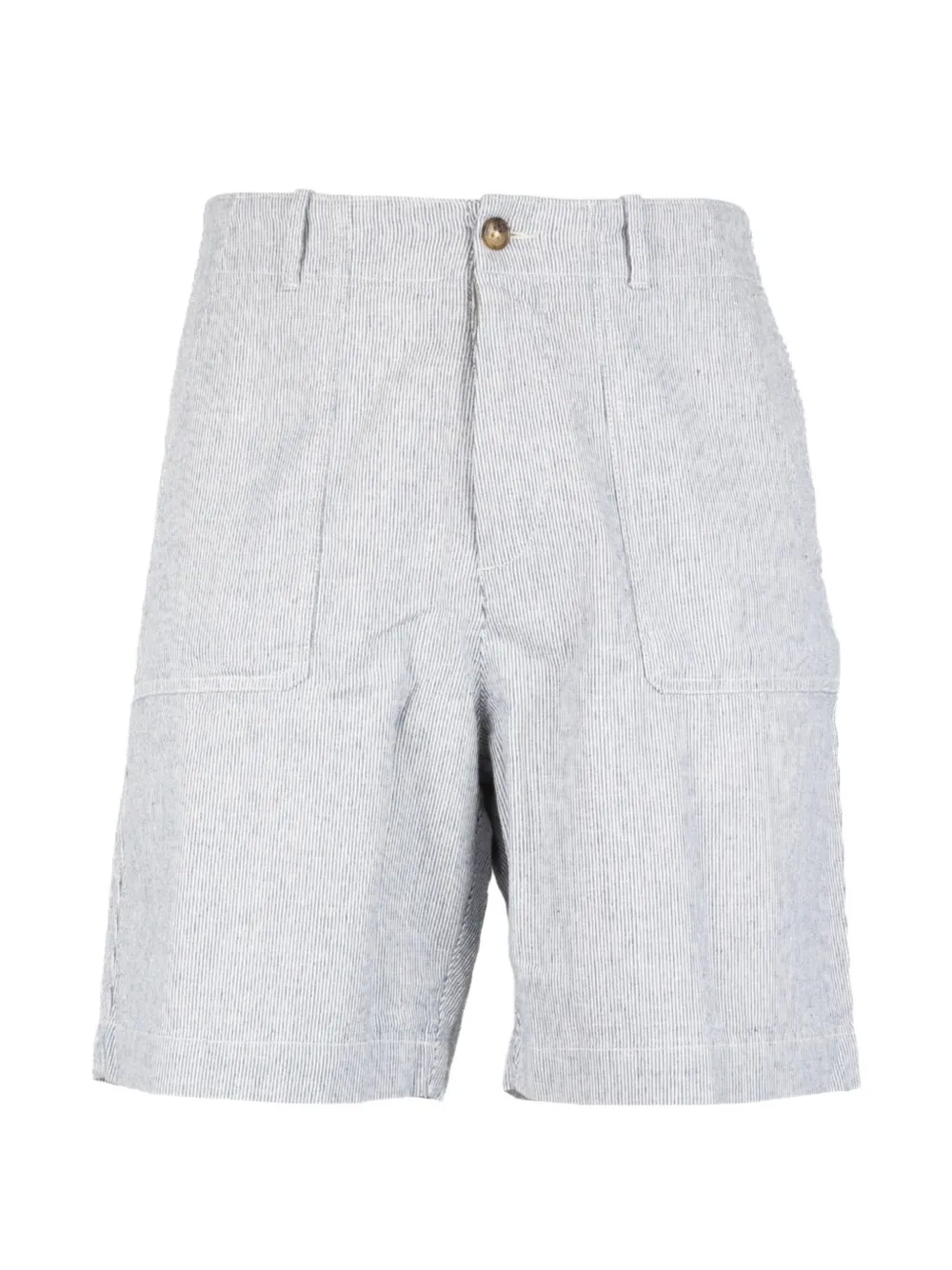BROOKSFIELD stripe-pattern shorts - Blu
