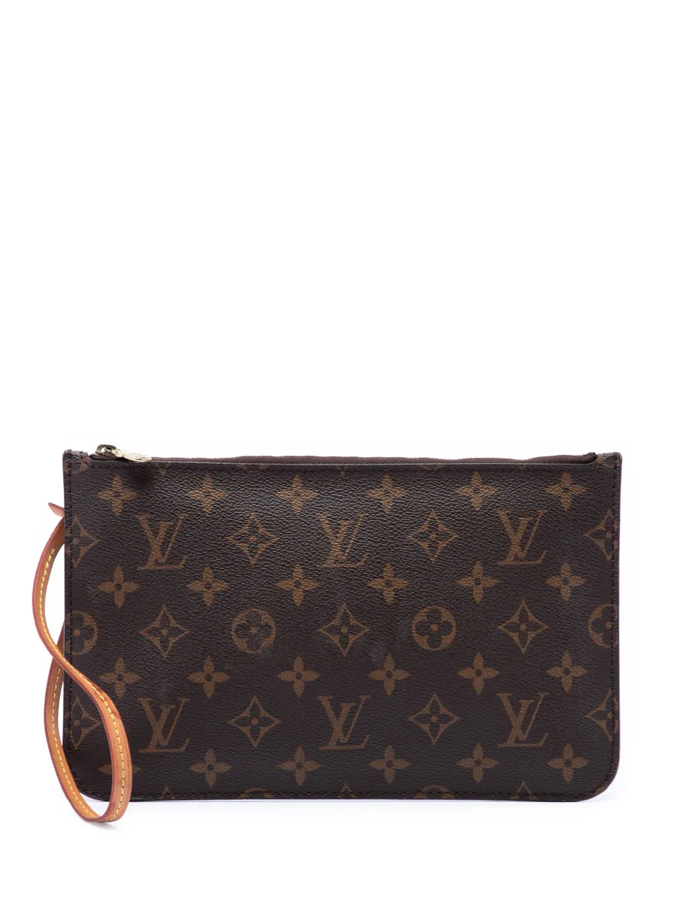 Louis Vuitton Pre-Owned 2019 Monogram Neverfull MM Pouch clutch bag - Marrone