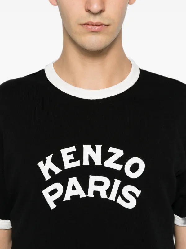 Kenzo logo-print T-shirt | ブラック | FARFETCH JP