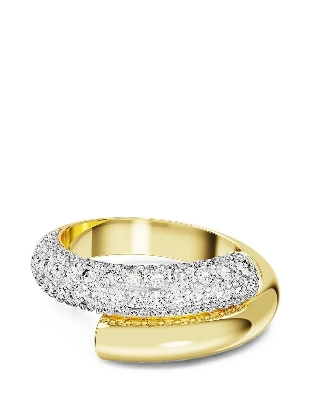 Swarovski Dextera crystal-embellished wrap ring - Gold