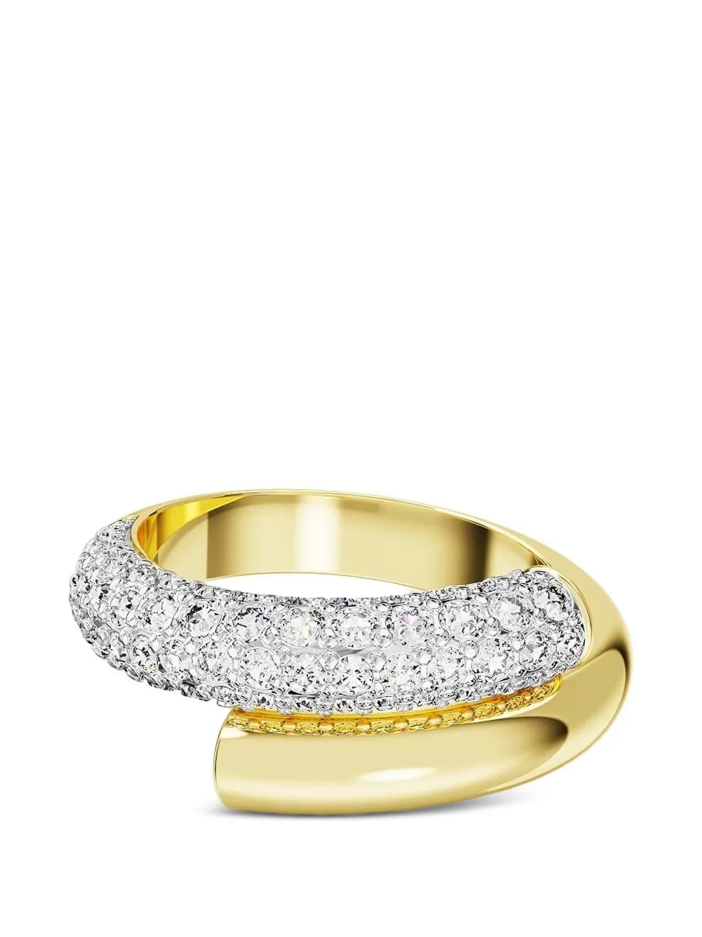 Swarovski Dextera crystal-embellished wrap ring - Oro