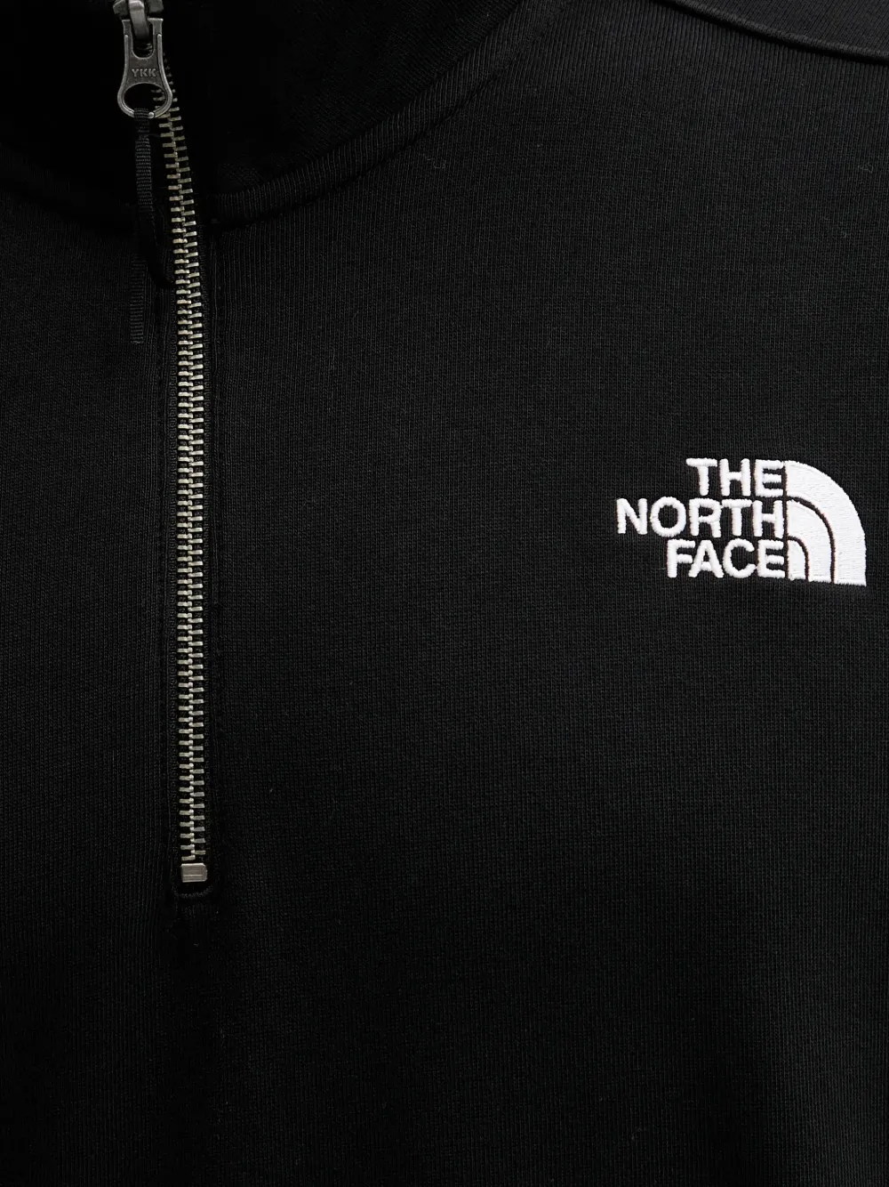 The North Face Sweater met geborduurd logo en rits Zwart