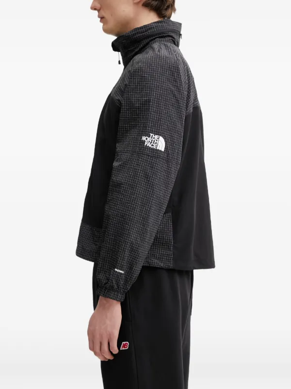 The North Face check-pattern Panelled Jacket | Black | FARFETCH JO
