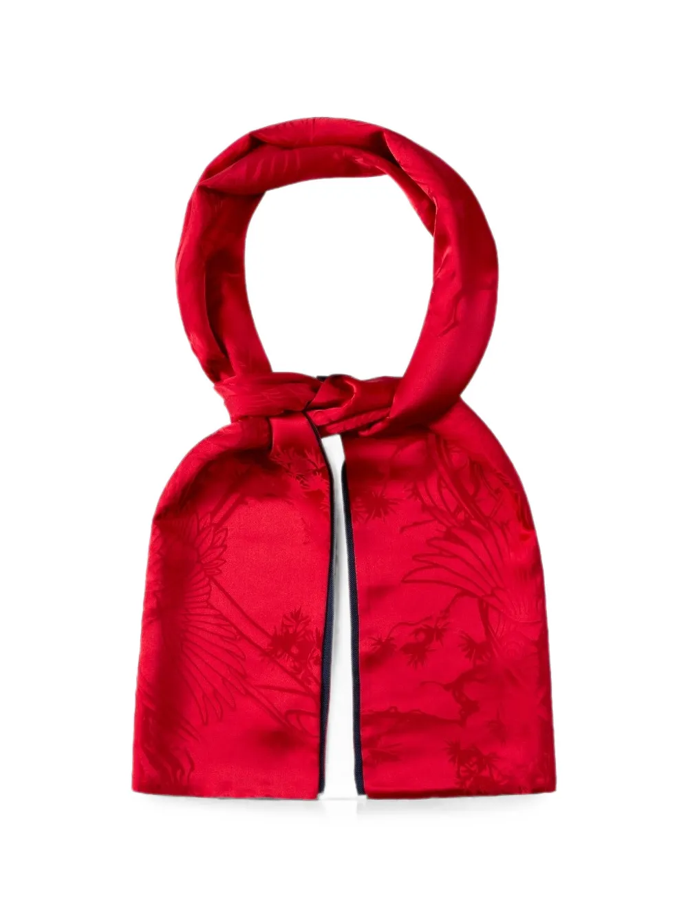 Shanghai Tang Crane and Pine scarf - Rosso