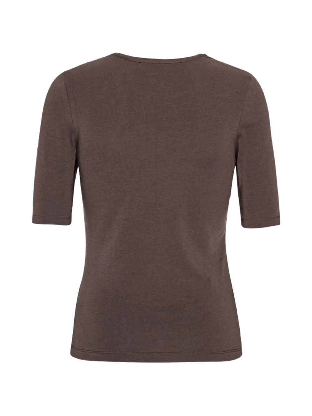 ROTATE BIRGER CHRISTENSEN T-shirt met logopatch Bruin