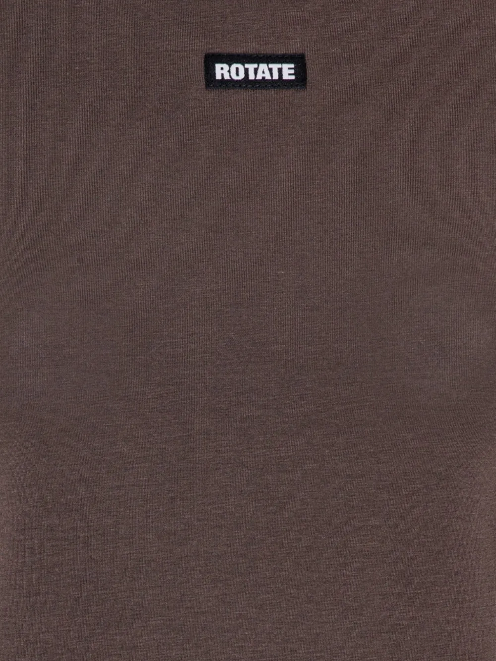 ROTATE BIRGER CHRISTENSEN T-shirt met logopatch Bruin
