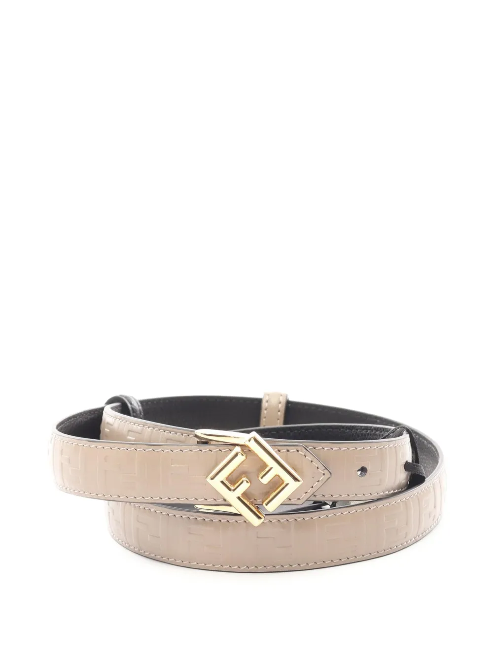 Fendi Pre-Owned FF Diamonds reversible belt - Nero