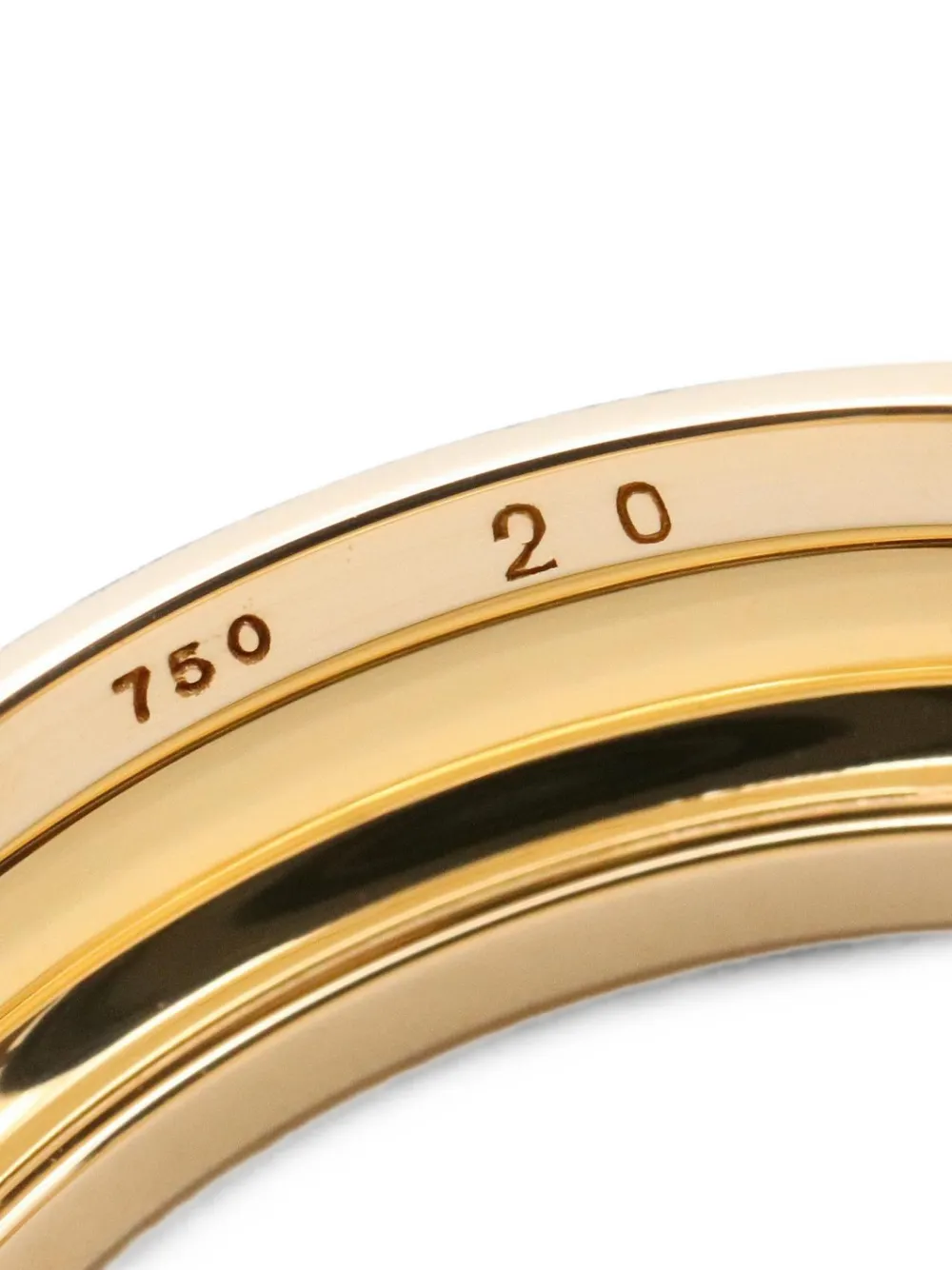 Saint Laurent Pre-owned 10s Logo-engraved Diamond Ring in Gold, view 4