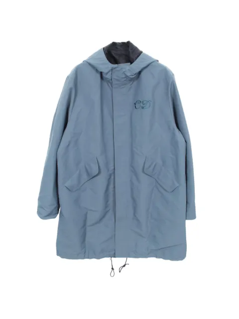 Christian Dior Pre-Owned x Kenny Scharf 2010s logo-embroidered coat