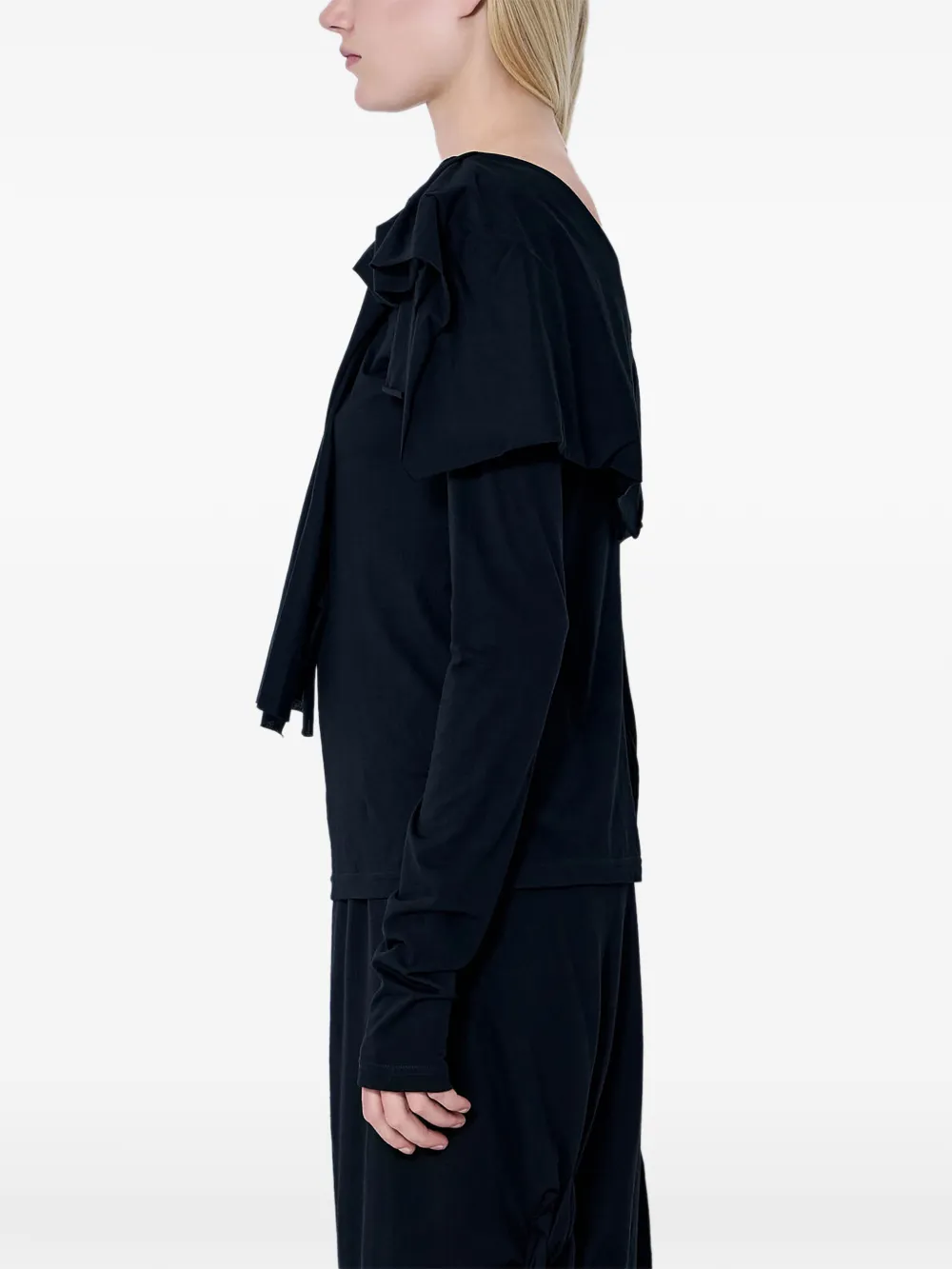 Yohji Yamamoto Shirt met lange mouwen Zwart