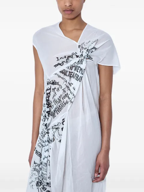 Limi Feu graphic-print asymmetric dress