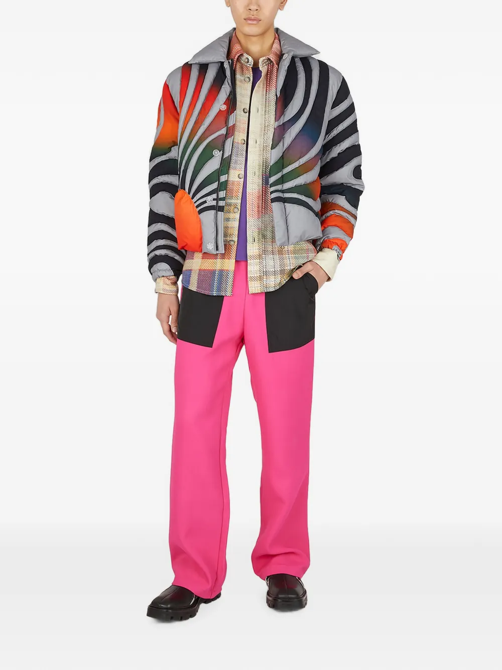 (di)vision Broek met opgestikte zak Roze