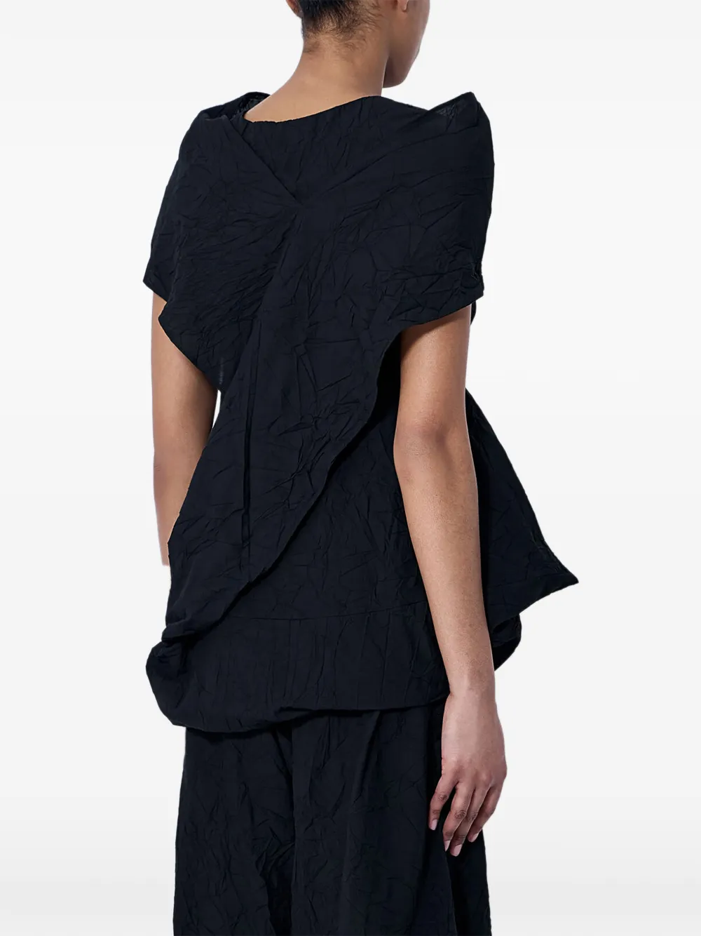 Limi Feu Gedrapeerde blouse met ritssluiting Zwart