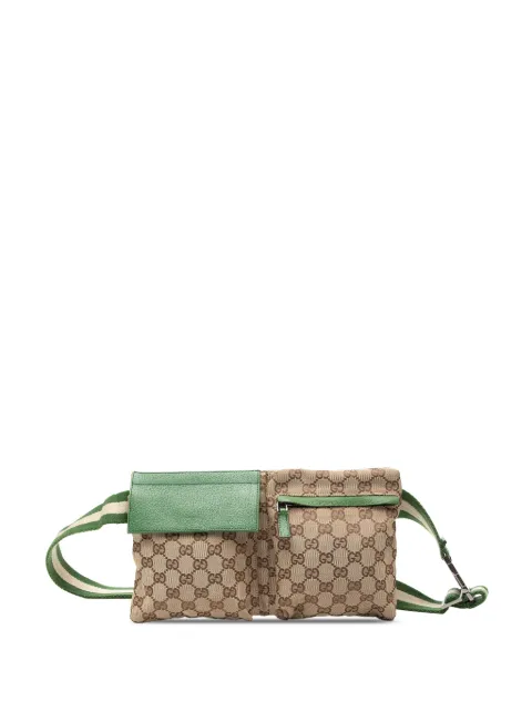 Gucci Pre-Owned riñonera Web Double Pocket con estampado GG clásico 2000-2015