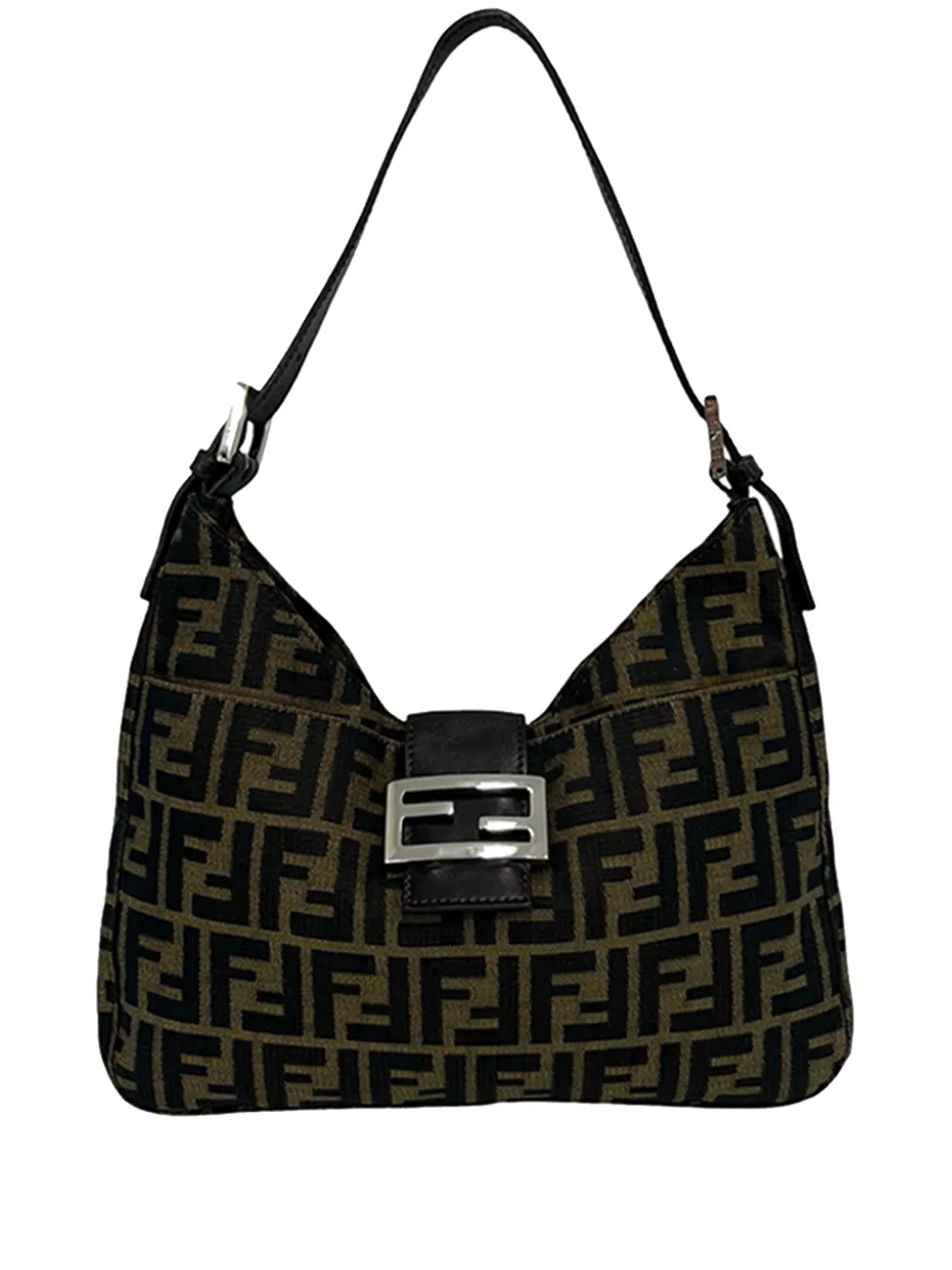 Fendi Pre-Owned 2000-2010 Zucca Canvas shoulder bag - Marrone