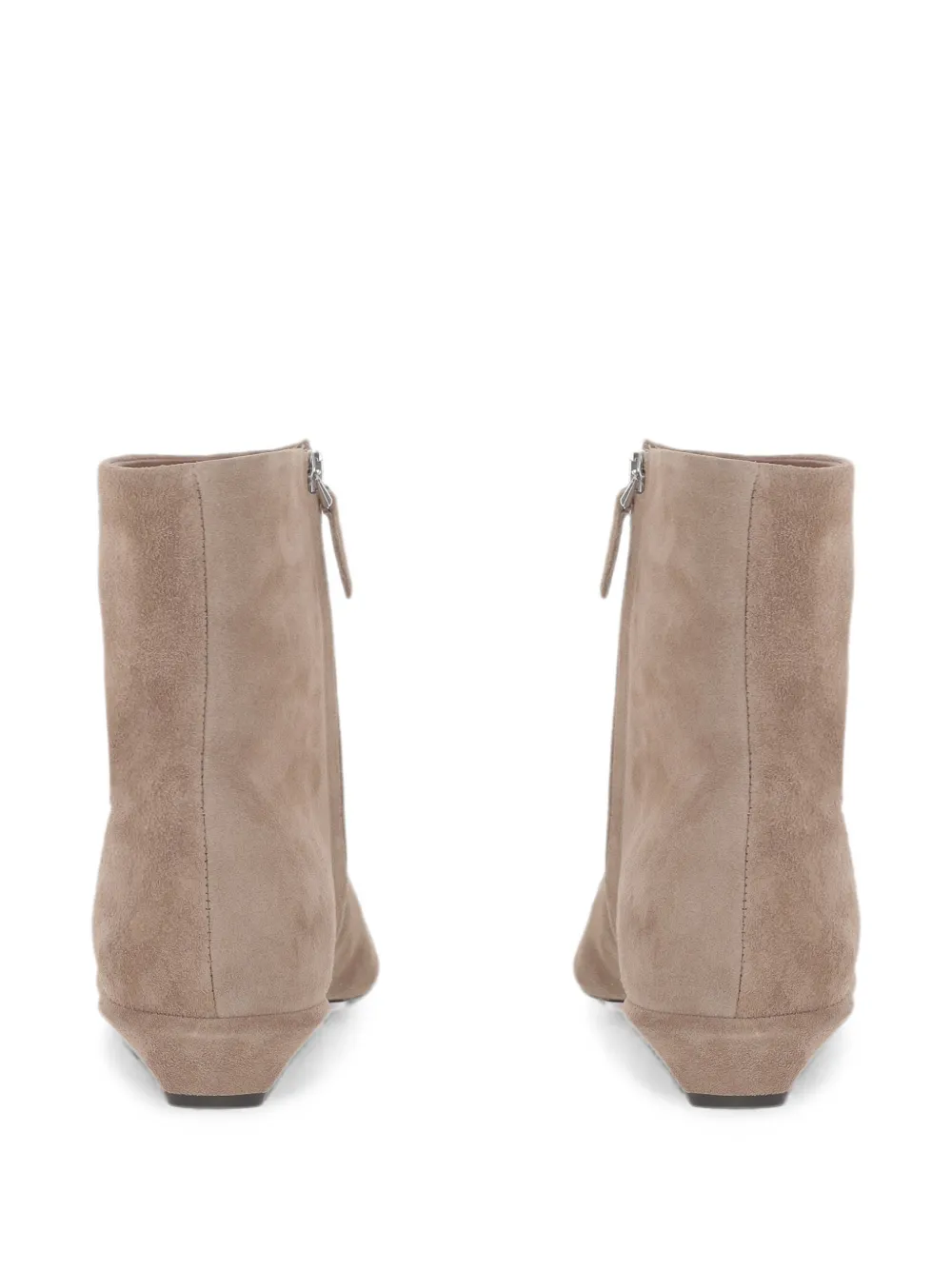 Paris Texas pointed-toe side-zip ankle boots Beige