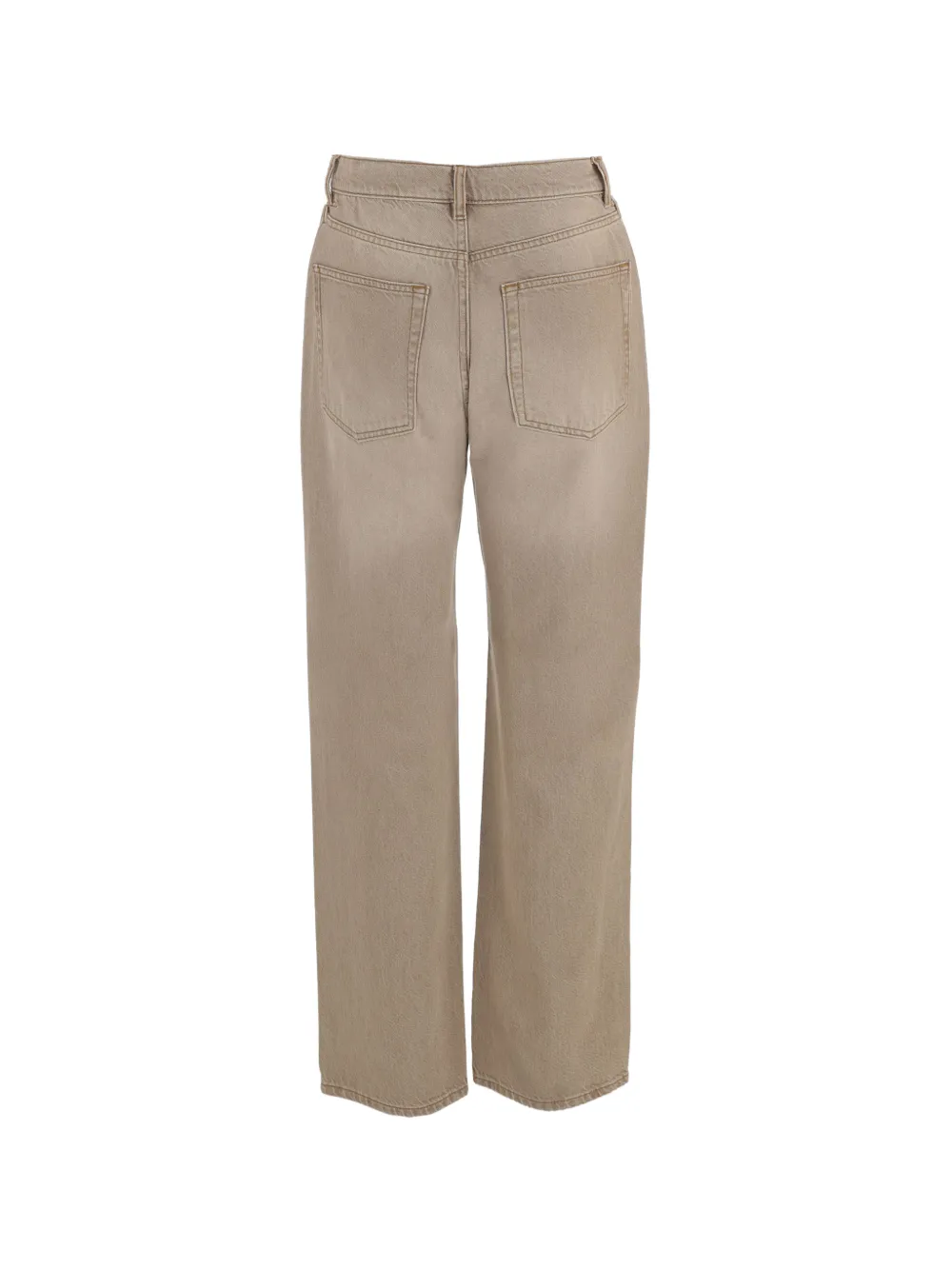 By Malene Birger Straight jeans met gewassen effect Beige