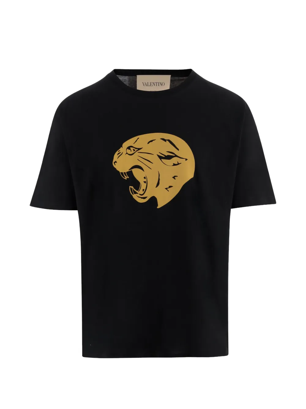 Valentino Garavani panther-print cotton T-shirt - Nero