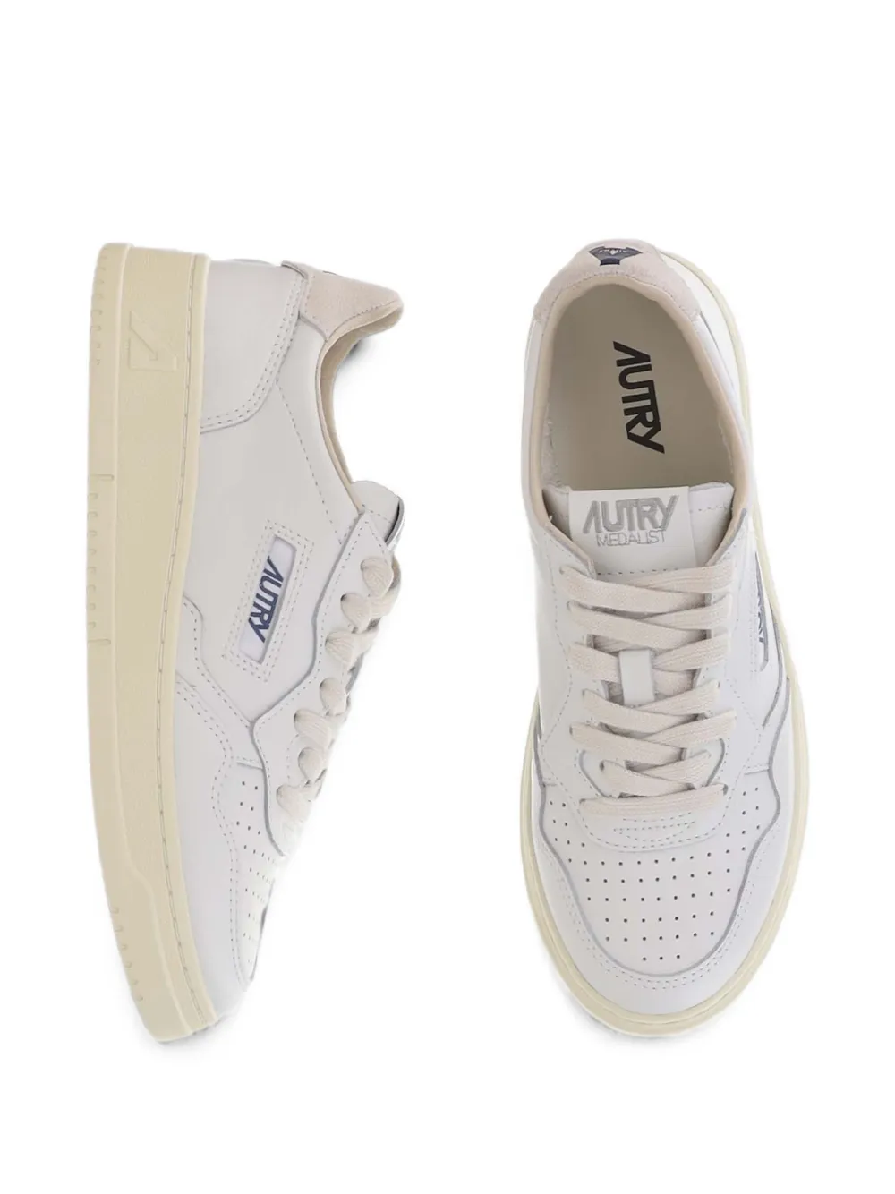 Autry Medalist sneakers met logopatch Beige