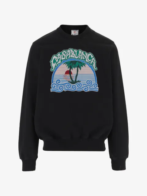 Casablanca embroidered cotton sweatshirt