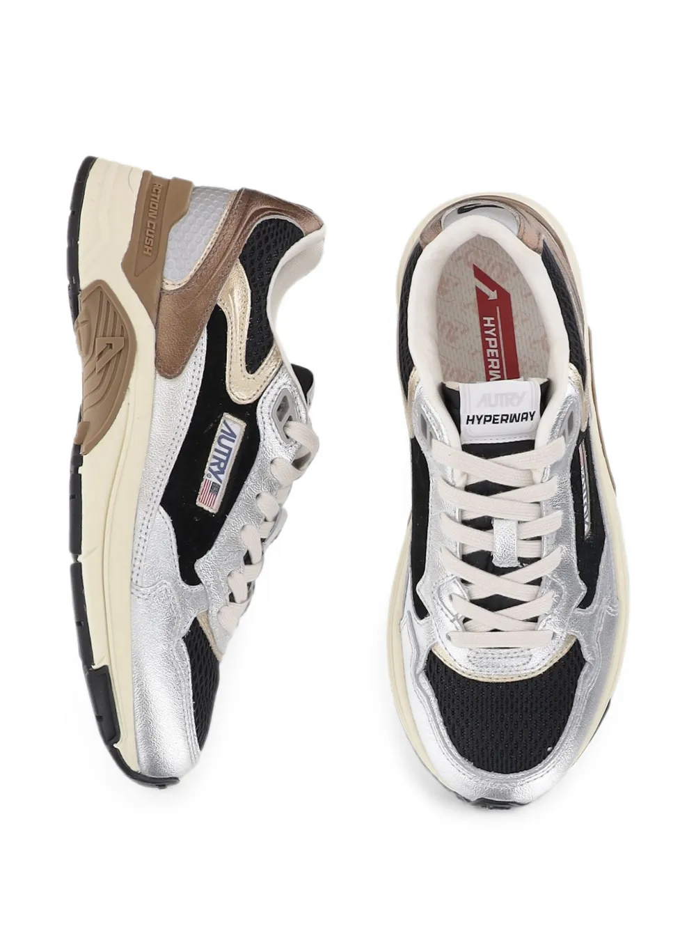Autry Hyperway mesh-panel sneakers Zilver