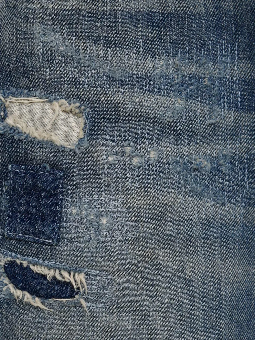 JW Anderson Gerafelde jeans Blauw
