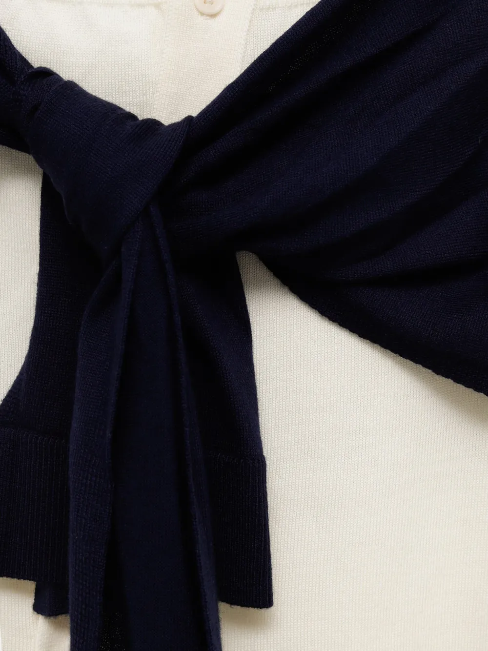 JW Anderson Gelaagde top met geknoopt detail Beige