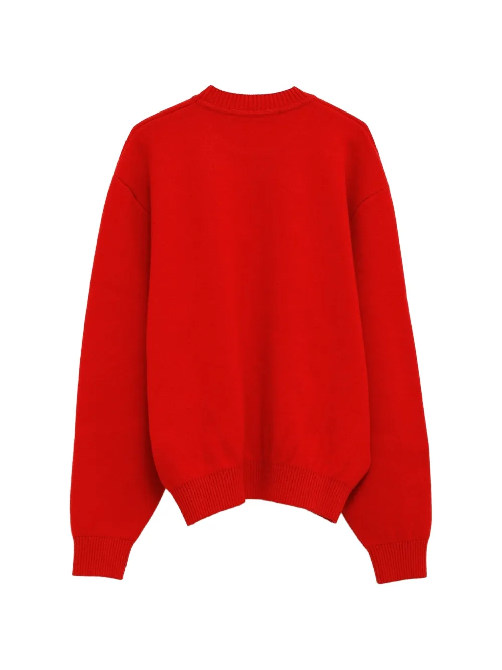 Jacquemus embroidered crew-neck sweater Rood