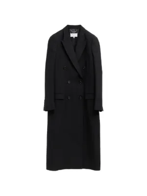 VALMANコート 黒　３６　ピーコート長めコート　S〜M Maison Margiela（メゾン・マルジェラ）ウィメンズ ピーコート - FARFETCH