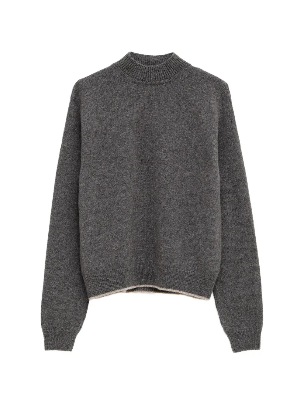 Jacquemus contrast-trim high-neck sweater