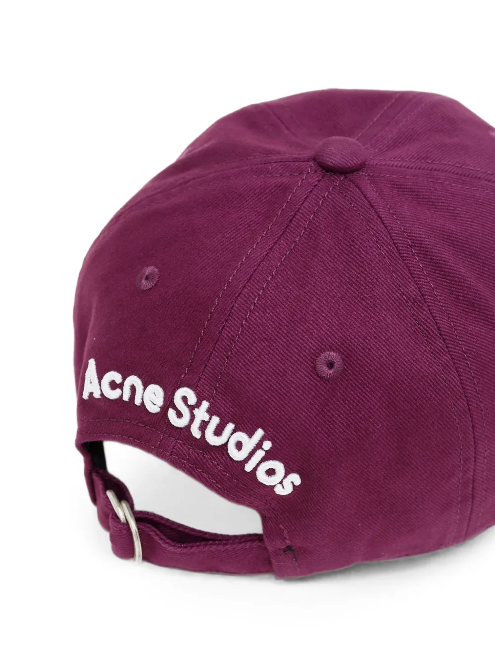 Acne Studios Twill honkbalpet met geborduurd logo Paars