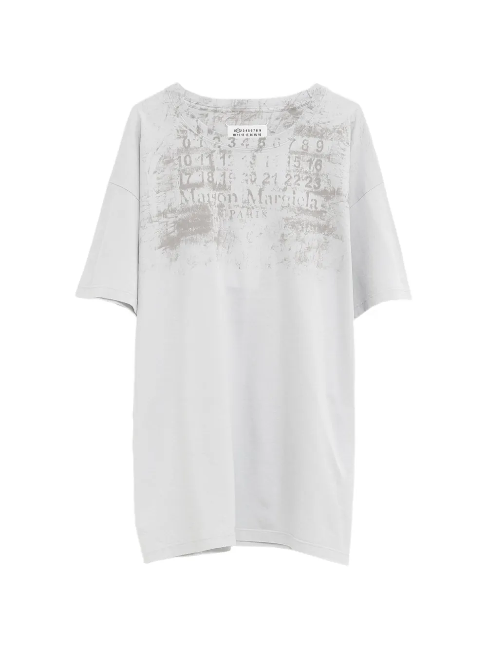 Maison Margiela logo-print drop-shoulder T-shirt - Grigio