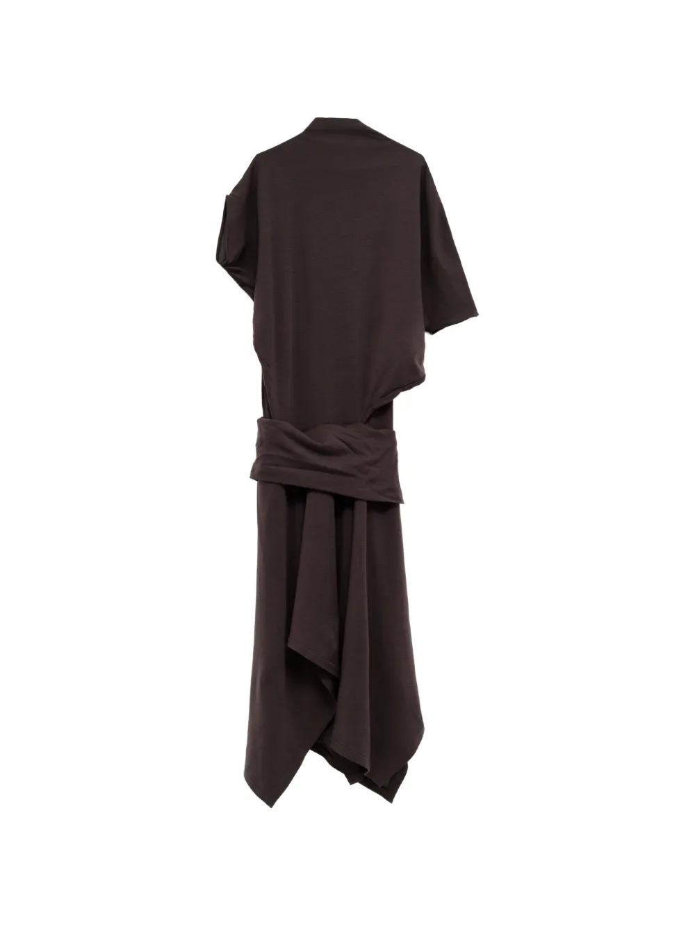 LEMAIRE Asymmetrische jurk Bruin