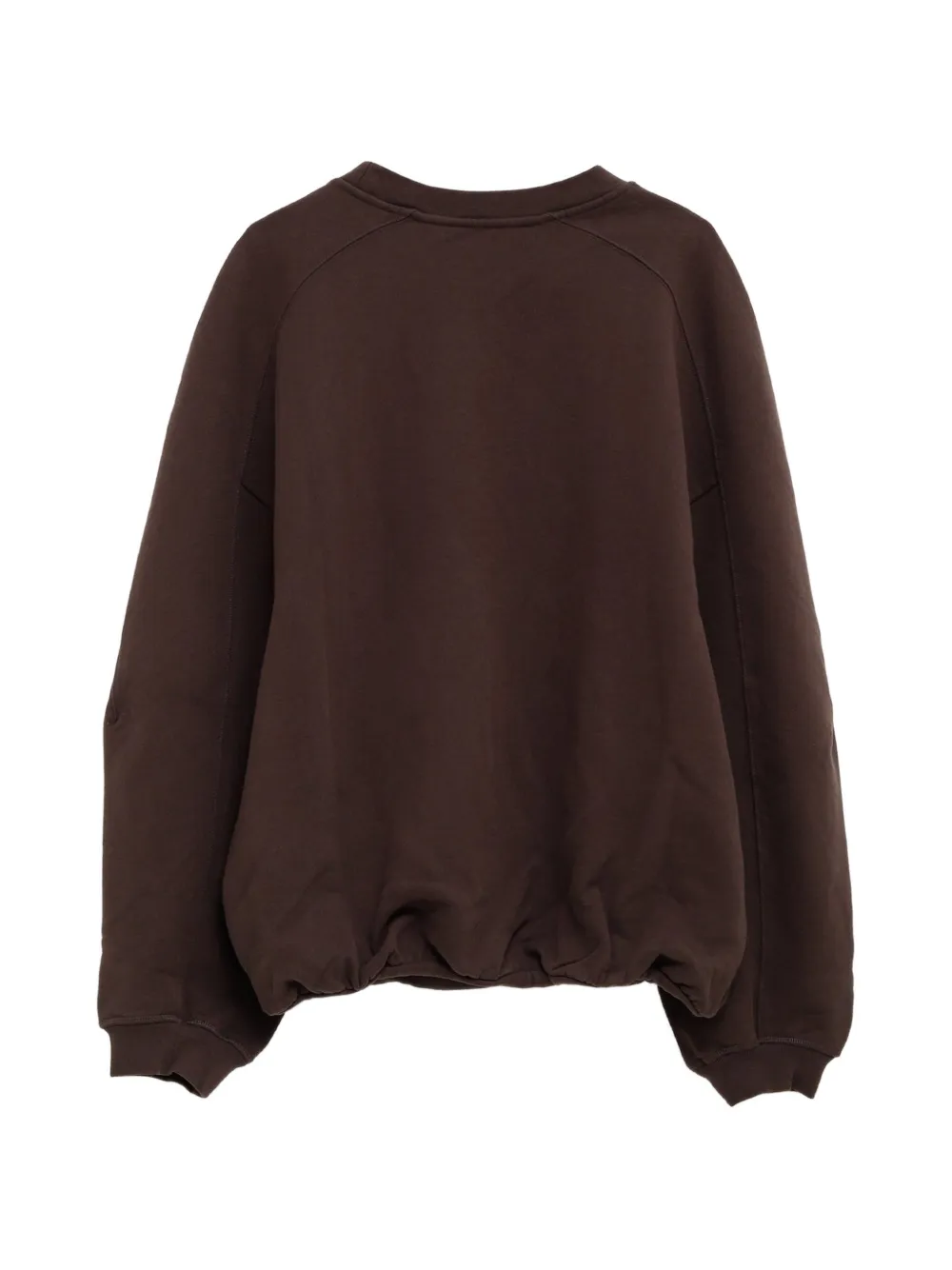 Jacquemus Ruban sweater met verlaagde schouders en logo-patch Bruin