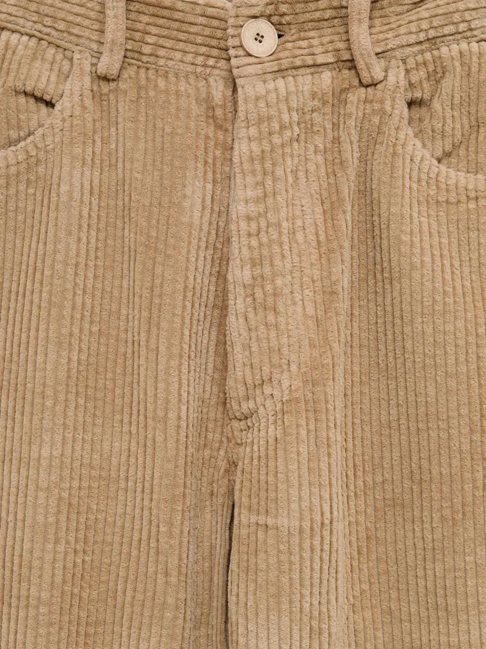 Baserange Broek met wijde pijpen Beige