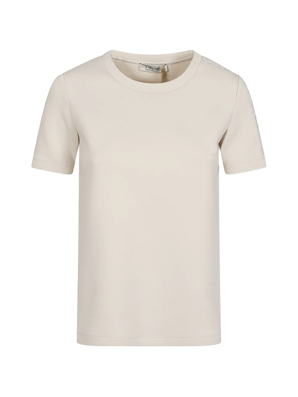 'S Max Mara logo-embroidered T-shirt - Toni neutri