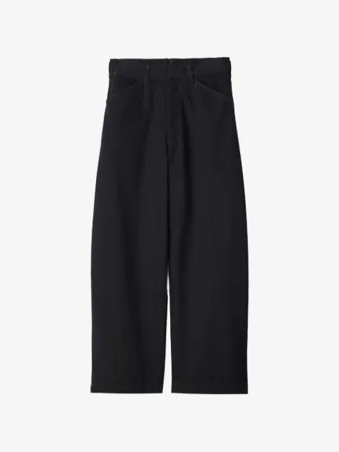 LEMAIRE contrast-stitch straight-leg trousers