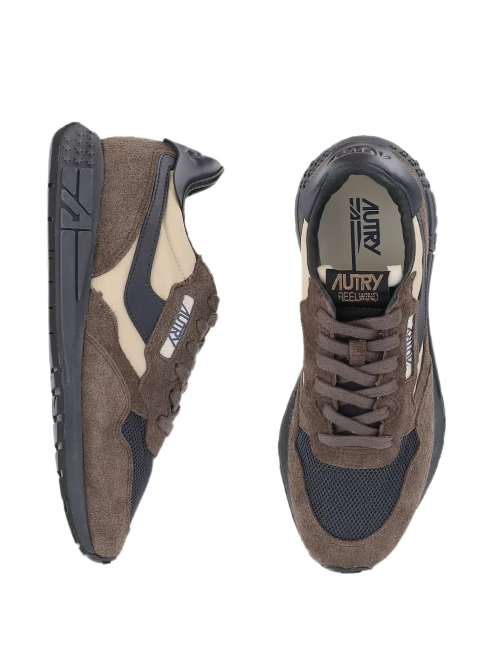 Autry logo-patch panelled sneakers Bruin