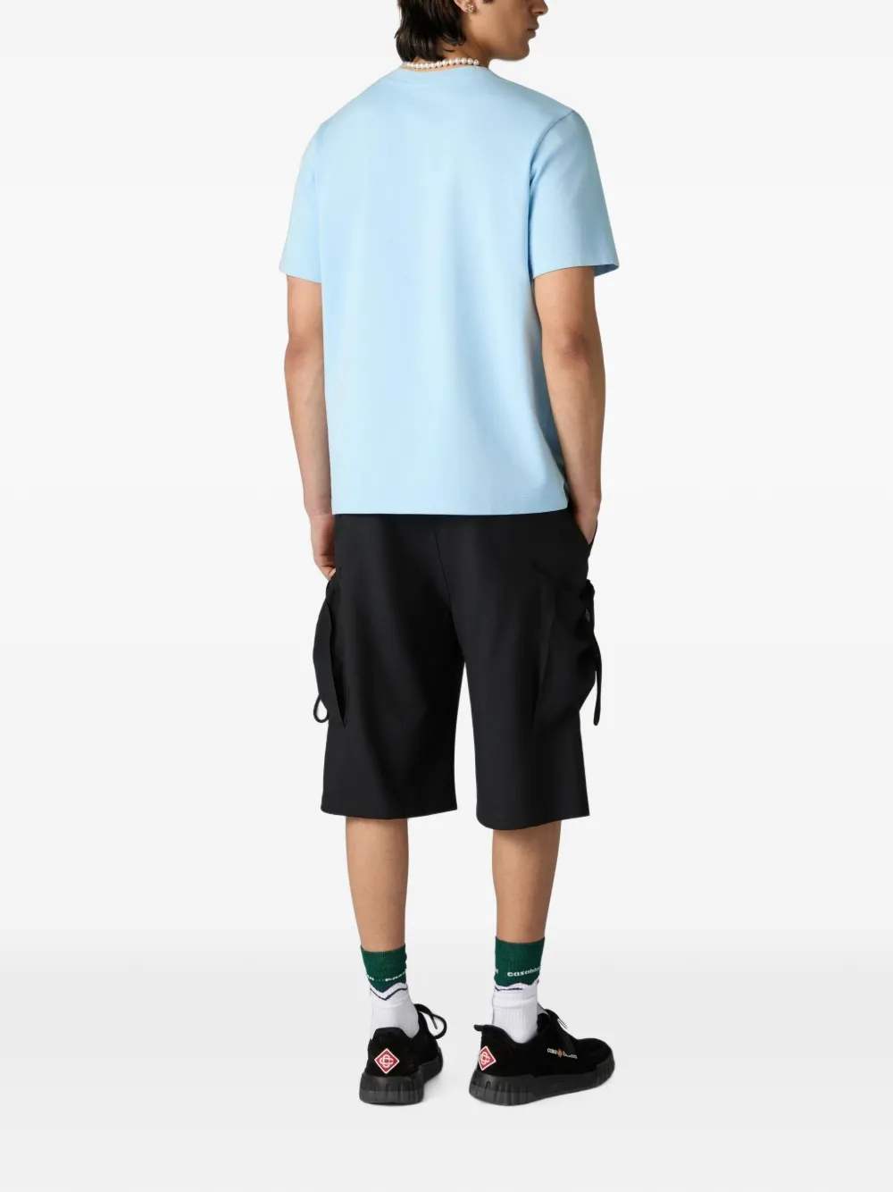 Casablanca Egyptian Tennis Match T-shirt Blauw