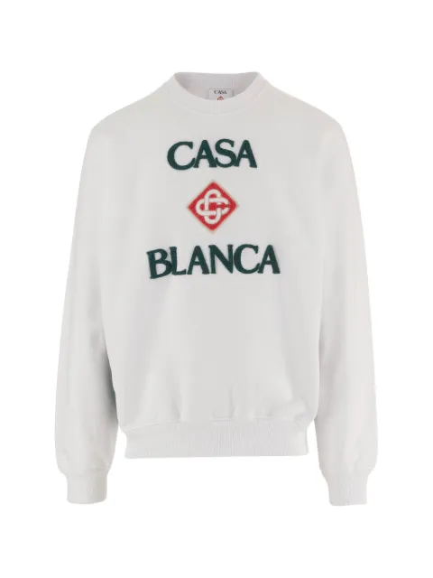 Casablanca logo-patch sweater