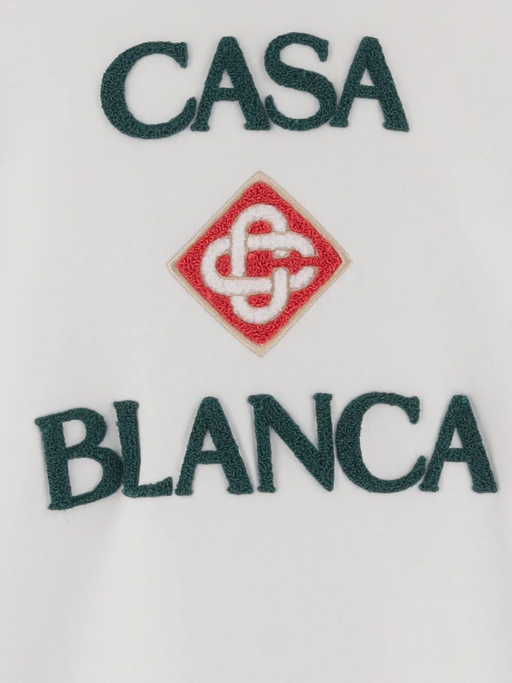 Casablanca Diamond sweater met geborduurd logo Wit