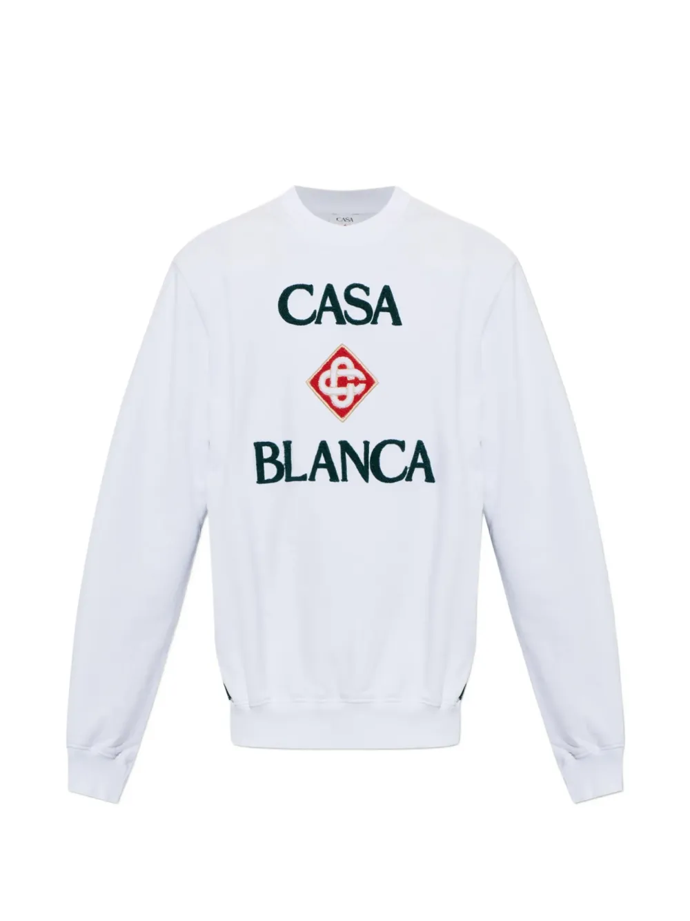 Casablanca Diamond sweater met geborduurd logo Wit