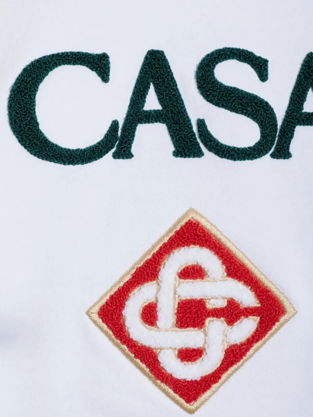 Casablanca Diamond sweater met geborduurd logo Wit