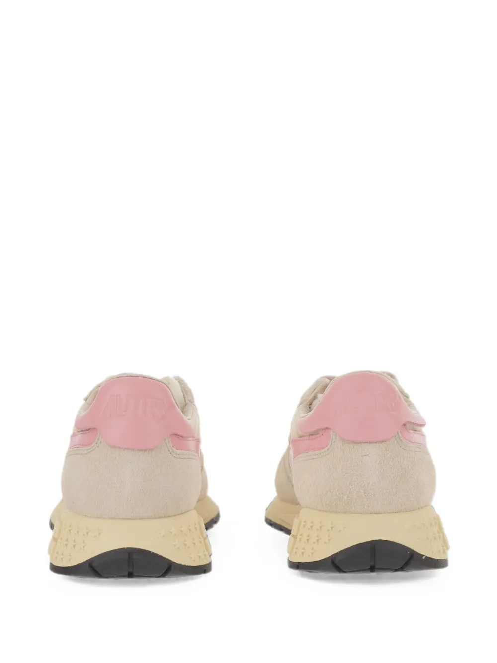 Autry panelled low-top sneakers Beige