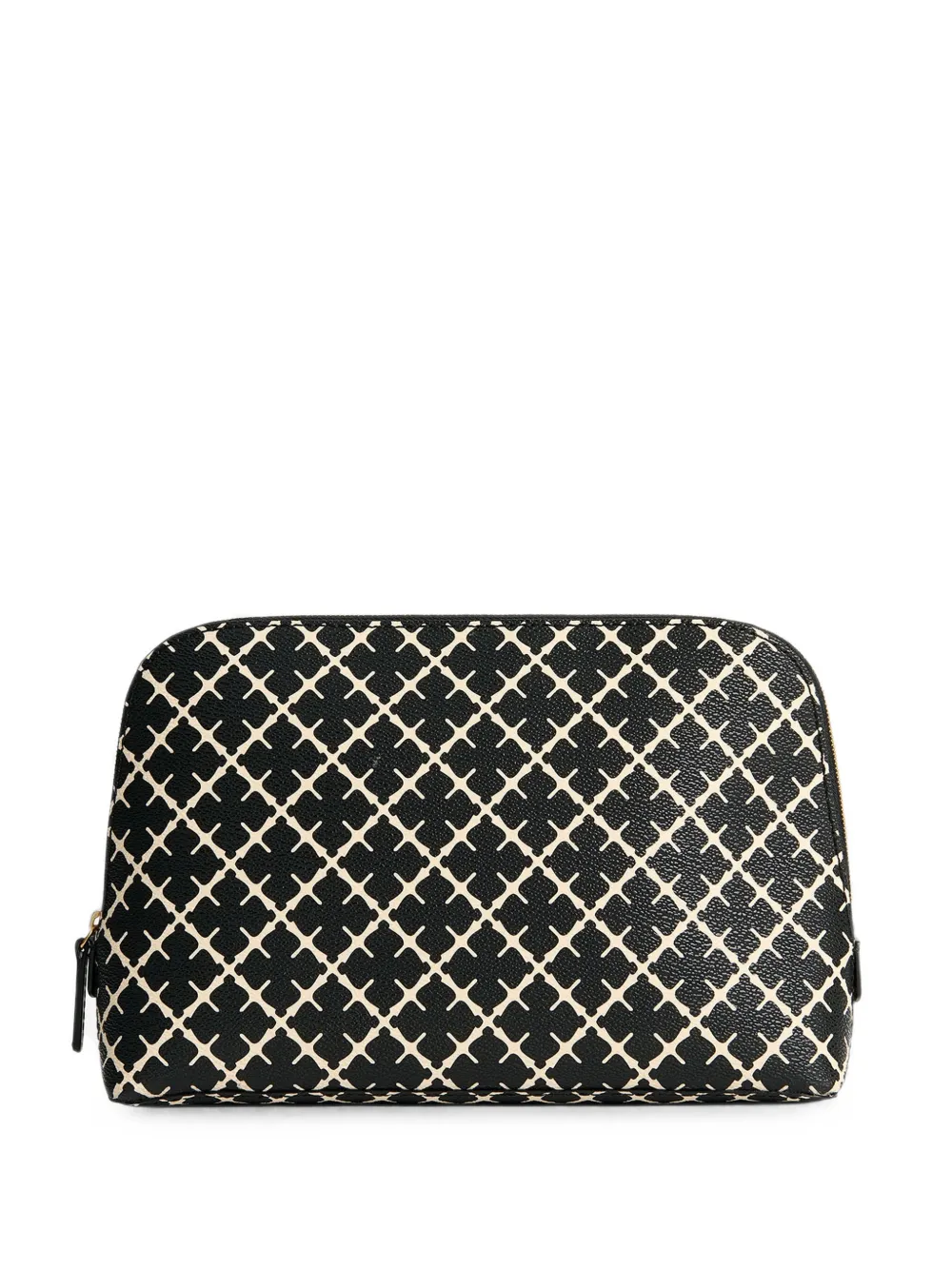 By Malene Birger medium Bae geometric-pattern makeup bag - Nero